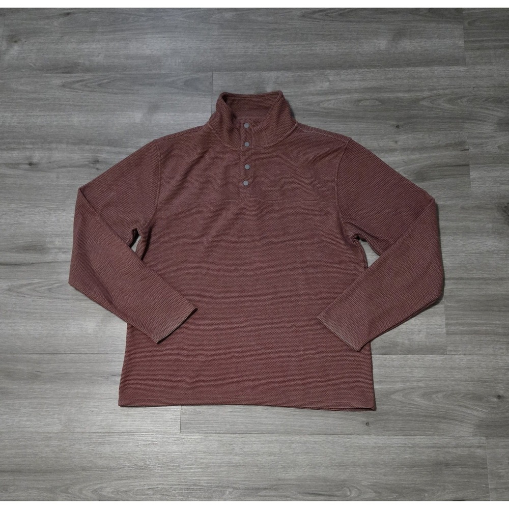 Mountain Khakis Pullover Sweater Classic Fit Mens Size Large‎ quarter snap pop